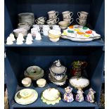 (lot of approx. 70) American, Continental and English porcelain and ceramic table items,