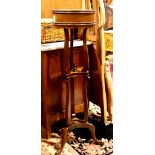 Chippendale style plant stand, 48"h x 15"d