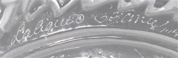 Lalique France crystal bowl, in the "Pinsions" pattern, clear crystal in frosted and polished finish - Image 4 of 4
