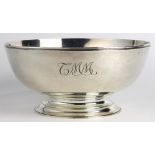 Tiffany & Co. sterling silver reproduction centerpiece bowl, the base ingraved "Original in the