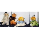 (lot of 4) Steiff collectible bear group, including "Pumpkin Patch", "Snowbeam", "Sprout" and "