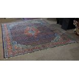 Antique Persian Bidjar carpet, 12'10" x 9'9"