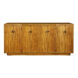 Gilbert Rohde Paldao Group sideboard, by Herman Miller circa 1940, having a shaped rectangular