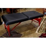 Portable massage table in case