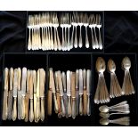 Frank Smith sterling silver flatware service for twelve