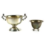 (lot of 2) Associated sterling silver bowls, consisting of a Reed and Barton footed trophy bowl