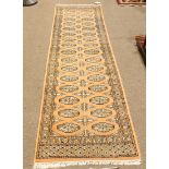 Pakistani Bokhara runner, 9' x 2'5"