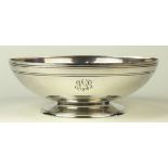 William B. Durgin sterling silver centerpiece bowl, late 19th/early 20th Century, having an banded