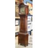 Chippendale style tall case clock, having a brass dial marked The Royal Ann / Jacob Bunnett /