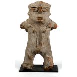 Pre-Columbian "Mezcala-Guerrero/Caesarean" figure, circa 2000-1000 BC, depicted standing with arms