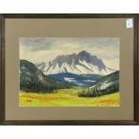 William Winthrop Ward (American, 1901-1985), Mountain Landscape, watercolor, signed lower left,