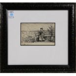 (lot of 2) Robert John Wickenden (American/British, 1861-1931), Untitleds (Woman Seated & Autumn