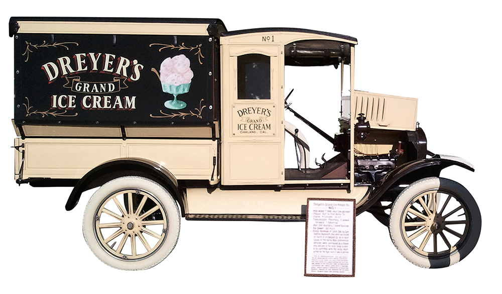 The Dreyer's Ice Cream 1920 Ford Model T delivery vehicle