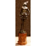 Josef Lorenzl (Austrian, 1892-1950), Dancer with Head Dress, bronze sculpture, signed on bronze