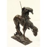 After James Earle Fraser (American, 1876-1953), End of the Trail, bronze sculpture, bears