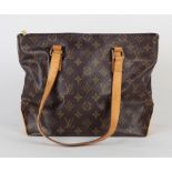 Louis Vuitton Cabas Piano shoulder bag, executed in brown monogram coated canvas, 9.5"h x 12.5"w