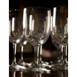 (lot of 21) Associated Baccarat crystal stemware, consisting of mostly white wines with different