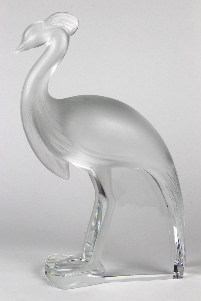 Lalique France "Louisiane" clear and frosted glass sculpture, engraved "Lalique France", and modeled - Image 2 of 4