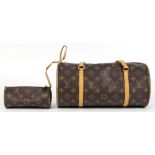 Louis Vuitton Papillon handbag, 30cm, executed in brown monogram coated canvas, 6"h x 12"w x 6"d