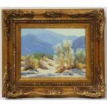 Darwin Duncan (American, 1905-2002), Desert Landscape, oil on canvas, signed lower left, overall (