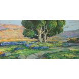 (lot of 3) Karl Schmidt (American, 1890-1962), Untitleds (Landscapes with Trees), oils on