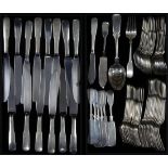 (lot of 75) International Silver Co. sterling silver flatware service in the "1810" pattern,