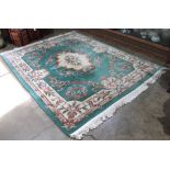 Chinese sculpted carpet, 8'1" x 10'2"