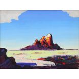 Conrad Buff (American, 1886-1975), Desert Mountain, oil on canvas board, signed lower right, canvas: