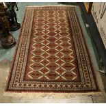Pakistani Bokhara carpet, 3' x 5'9"