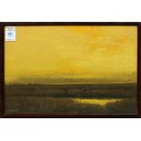Edwin Siegfried (American, 1889-1955), Marshes at Sunset, pastel, signed lower left, overall (with
