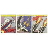 (lot of 3) Roy Lichtenstein (American, 1923-1997), "As I Opened Fire," 1966, offset color