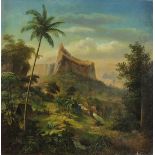 Axel Leopold Wiberg (Swedish, 1867-1890), Tahitian Splendor, circa 1885, oil on canvas, signed lower