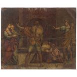 Italian/Florence School (18th century), Genre Scene with Figures, The Beheading, oil on copper,