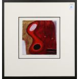Untitled (Abstract in Red), oil on metal plate, signed "S. Richter" lower right, 20th century,