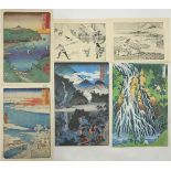 (lot of 62) Japanese prints: Katsushika Hokusai (1760-1849), fifty sheets of the "100 Views of