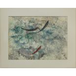 Pang Zengying (Chinese, 1916-1997), Fish, ink and color on paper, the lower right signed and sealed,