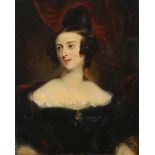 British School (19th century), Portrait of a Lady, oil on canvas, unsigned, canvas: 29"h x 23.5"w,
