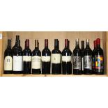 (lot of 18) Collection of California wine including 1999 Cuvasion Merlot and Cabernet Sauvignon,