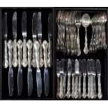 (lot of 64) Gorham sterling partial flatware service in the "Andante" pattern, with (19) spoons, (