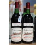 (lot of 2) 1974 Sebastiani Cabernet Sauvignon, each 750ml