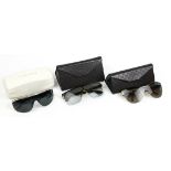 (lot of 3) Gucci and Versace style sunglasses, consisting of (2) Versace style sunglasses with one