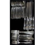 (lot of 51) Gorham sterling silver flatware service in the "Lancaster" pattern, consisting of (28)