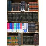 Four shelves of books, including Encyclopedia Britannica, and 29 leather bound books by George