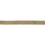 14k yellow gold necklace the 14k yellow gold, brick link, measures approximately 15.6 mm in width,