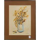 Doreen Price (American, 20th century), Bouquet of Flowers, mixed media on paper, signed lower right,