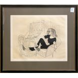 Albert Hirschfeld (American, 1903-2003) , Tallulah Bankhead, lithograph, pencil signe lower right,