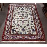 Persian Kashan carpet, 4'6" x 7'7"