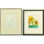 (lot of 2) Karl Albert Kasten (American, 1916-2010), "Morning Tide," 1977, and "Virginia City,"