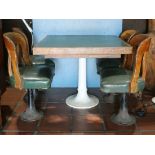 (lot of 5) Victory ship S.S Jeremiah O'Brien Officers Mess hall suite, consisting of (4) swivel