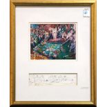 David P.H. Wong (American, 20th century), Casino, offset print and pencil drawing, each signed,